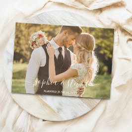 Tarjeta De Agradecimiento Blush Watercolor Roses Wedding