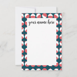 Tarjeta De Agradecimiento Bobber Notecards de pesca personalizada