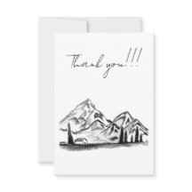 boceto en blanco y negro de montañas