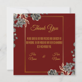 Tarjeta De Agradecimiento Boda