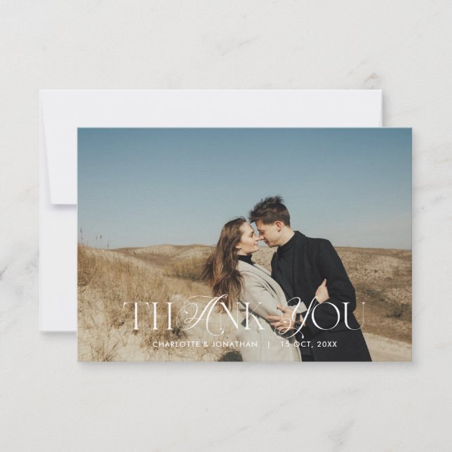 Tarjeta De Agradecimiento Boda (Anverso)