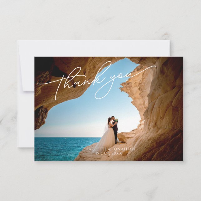 Tarjeta De Agradecimiento Boda (Anverso)