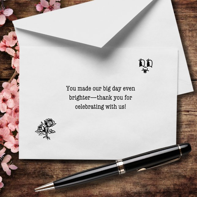 Tarjeta De Agradecimiento Boda Alegraste Nuestro Gran Día (Subido por el creador)