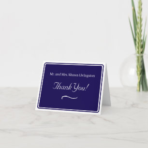 Tarjeta De Agradecimiento Boda atemporal católica con monograma