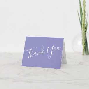 Tarjeta De Agradecimiento Boda azul claro amarillo y perwinkle gracias