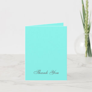 Tarjeta De Agradecimiento boda azul turquesa aqua huevo de petirrojo