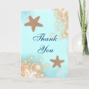 Tarjeta De Agradecimiento Boda blue tangerine GRACIAS