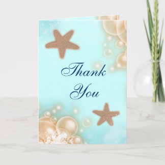Tarjeta De Agradecimiento Boda blue tangerine GRACIAS