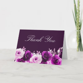 Tarjeta De Agradecimiento Boda Boda Violet Lilac Ametist Púrpura