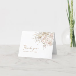 Tarjeta De Agradecimiento Boda Boho