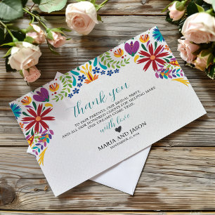 Tarjeta De Agradecimiento Boda botánico de Nuestra Boda