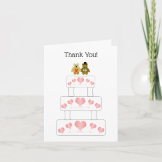 Tarjeta De Agradecimiento Boda Cake Design Boda Gracias