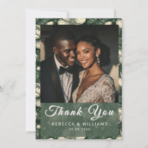 Tarjeta De Agradecimiento Boda campestre inspirada en hermosas gardenias ver