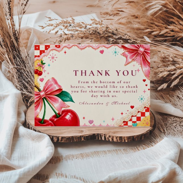 Tarjeta De Agradecimiento Boda Caprichosa y Kitsch (Subido por el creador)