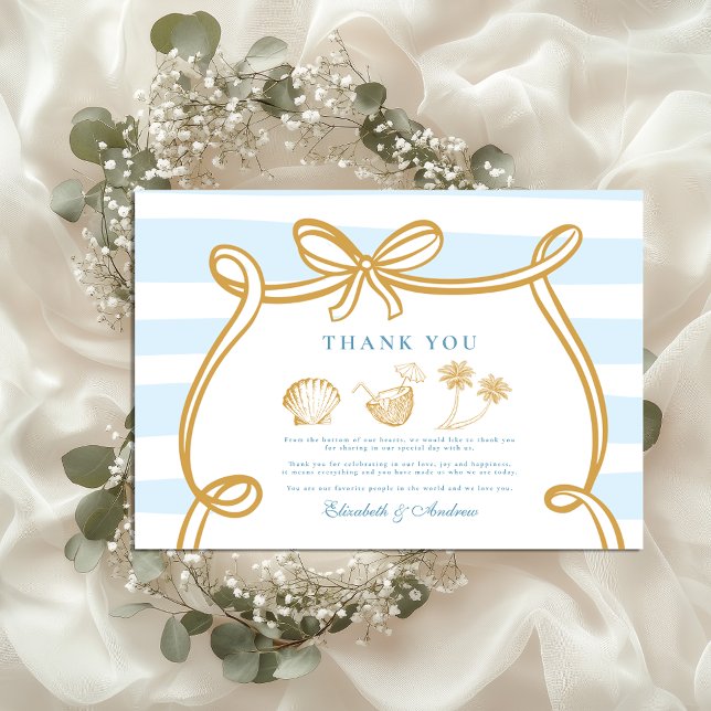 Tarjeta De Agradecimiento Boda caprichoso (Subido por el creador)