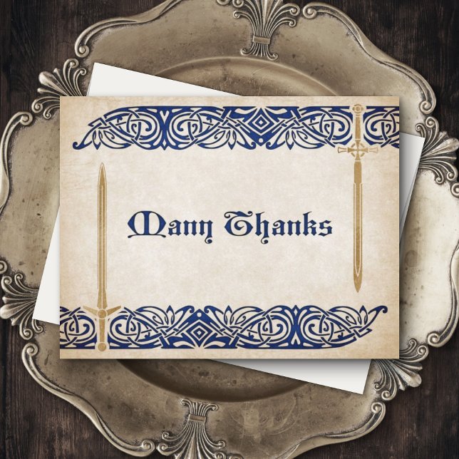 Tarjeta De Agradecimiento Boda Celta de espadas (Subido por el creador)