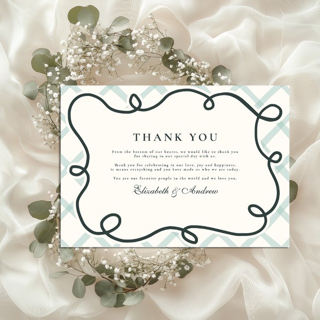 Tarjeta De Agradecimiento Boda Chic Costera (Subido por el creador)