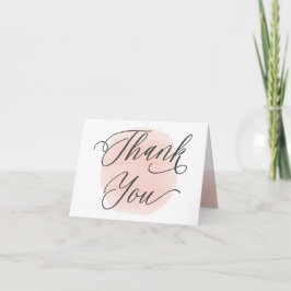 Tarjeta de agradecimiento boda, Círculos de acuare