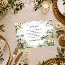 Boda con elegancia romántica de jardín junto al la
