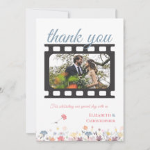 Boda con tema de película floral acuarela