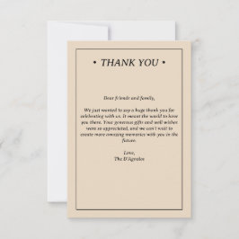 Tarjeta De Agradecimiento Boda costero moderno de mármol azul