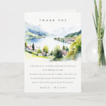 Boda de acuarela de paisaje de Lungern Suiza