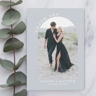 Tarjeta De Agradecimiento Boda de Arch Boho Moderno Gracias
