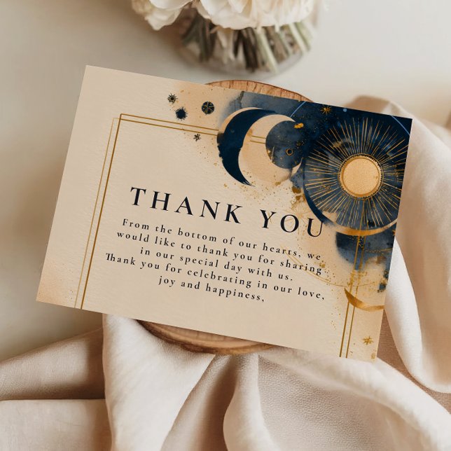Tarjeta De Agradecimiento Boda de Astrología Oscura (Subido por el creador)