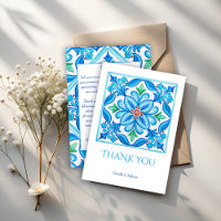 Boda de azulejos de Talavera azul