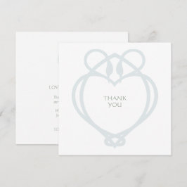 Tarjeta De Agradecimiento Boda de Blue & Sage Celtic Irish Swan Love Knot