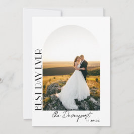 Tarjeta De Agradecimiento Boda de Boho Arch. Gracias.