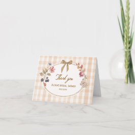Tarjeta De Agradecimiento Boda de Campo 'Enamorarse' Regalo de Despedida de 