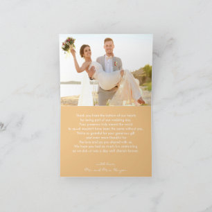 Tarjeta De Agradecimiento Boda de Campo Roble Luciérnagas Puesta de Sol Dora