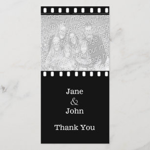 Tarjeta De Agradecimiento Boda de cine Foto Gracias