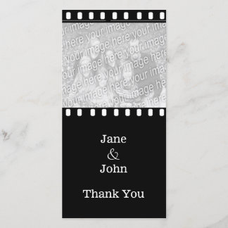 Tarjeta De Agradecimiento Boda de cine Foto Gracias