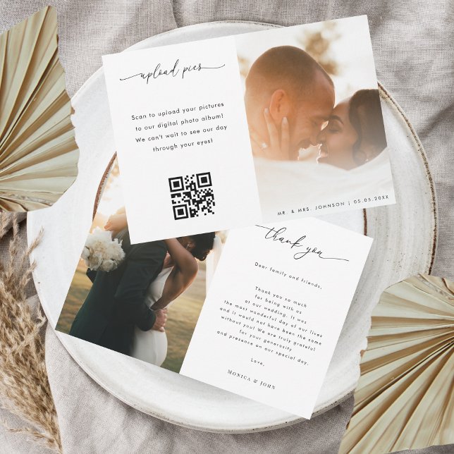 Tarjeta De Agradecimiento Boda de código QR de la galería fotográfica de gui (Subido por el creador)