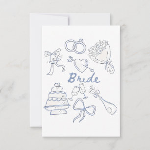 Tarjeta De Agradecimiento Boda de compromiso de novia Parejas Esposa de mari