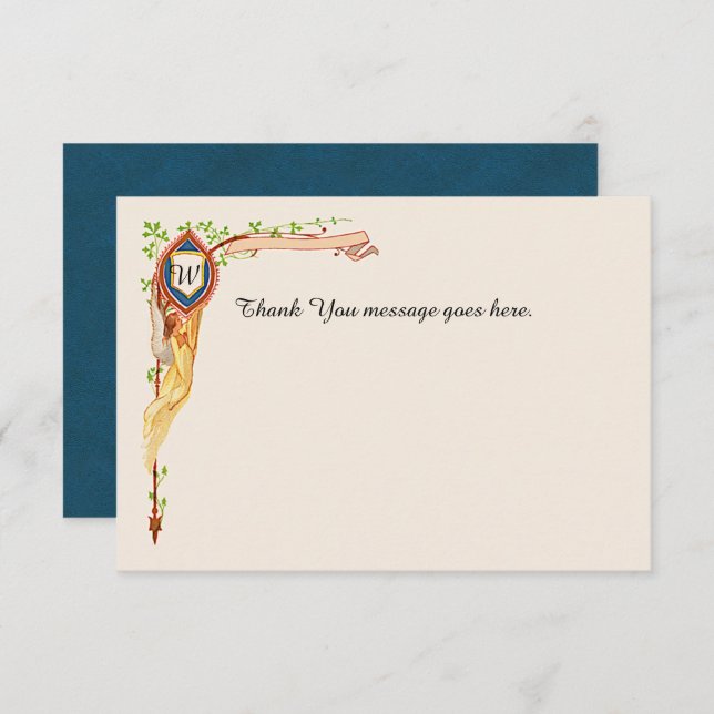 Tarjeta De Agradecimiento Boda de cuento de hadas gracias (Anverso / Reverso)