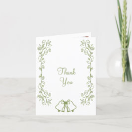 Tarjeta De Agradecimiento Boda de diseño del trabajo de desplazamiento de la
