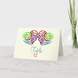 Tarjeta De Agradecimiento Boda de dos corazones