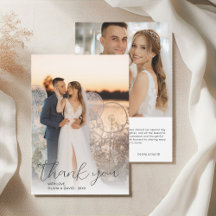 Boda de escritura Minimalista moderna 2 fotos