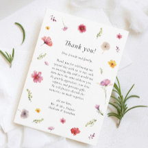 Boda de flores silvestres