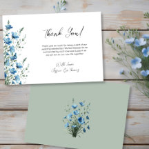 Boda de flores silvestres boho azul polvoriento y