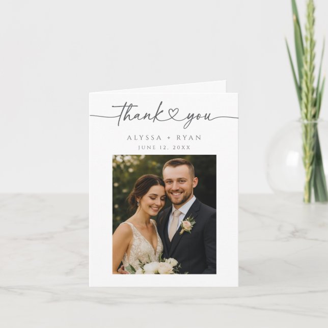 Tarjeta De Agradecimiento Boda de flores silvestres del Boho Garden romántic (Anverso)