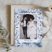 Boda de follaje de color azul romántico