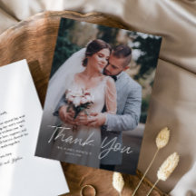 Boda de Foto Simple Escritura Moderna