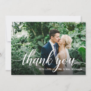 Tarjeta De Agradecimiento Boda de fotos favorito Gracias