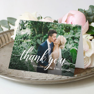 Tarjeta De Agradecimiento Boda de fotos favorito Gracias