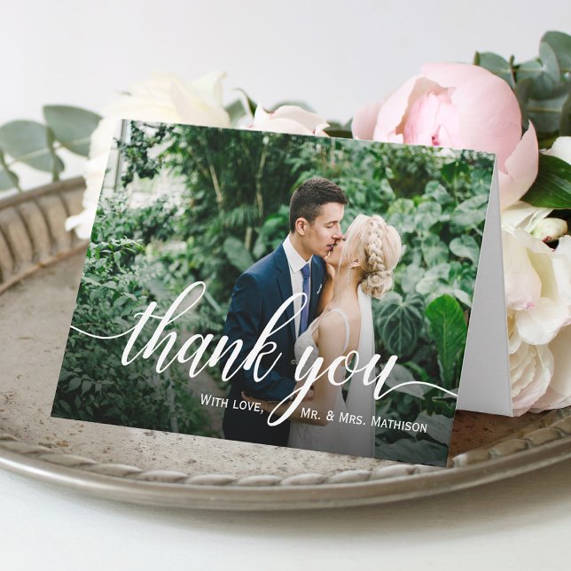 Tarjeta De Agradecimiento Boda de fotos favorito Gracias (Subido por el creador)
