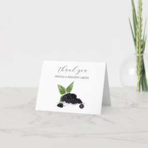 Tarjeta De Agradecimiento Boda de frutas Blackberry Blackberries